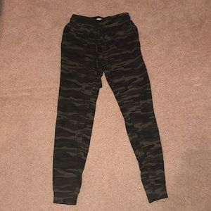 camo print joggers